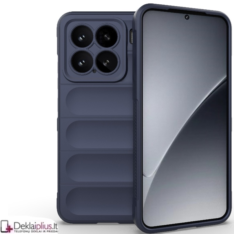 Magic Shield guminis dėklas - tamsiai mėlynas (Xiaomi 15) Magic Shield guminis dėklas - tamsiai mėlynas (Xiaomi 15)